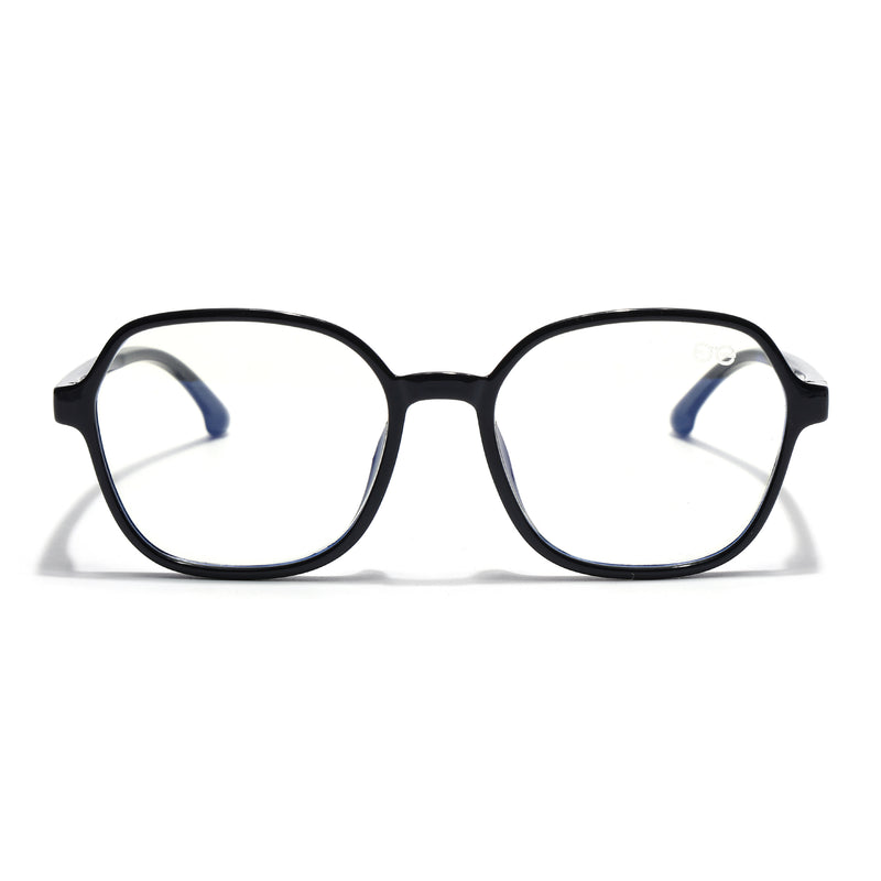 Goeye Black Hexagon Eyeglasses for Kids (Girls & Boys - 8802GE1277-C1)