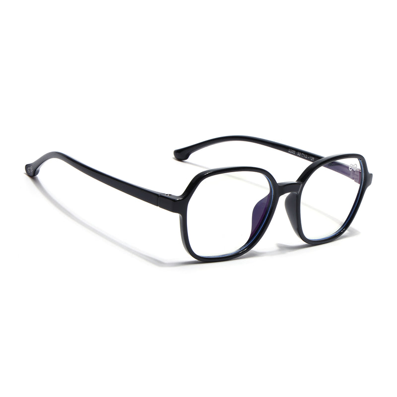 Goeye Black Hexagon Eyeglasses for Kids (Girls & Boys - 8802GE1277-C1)