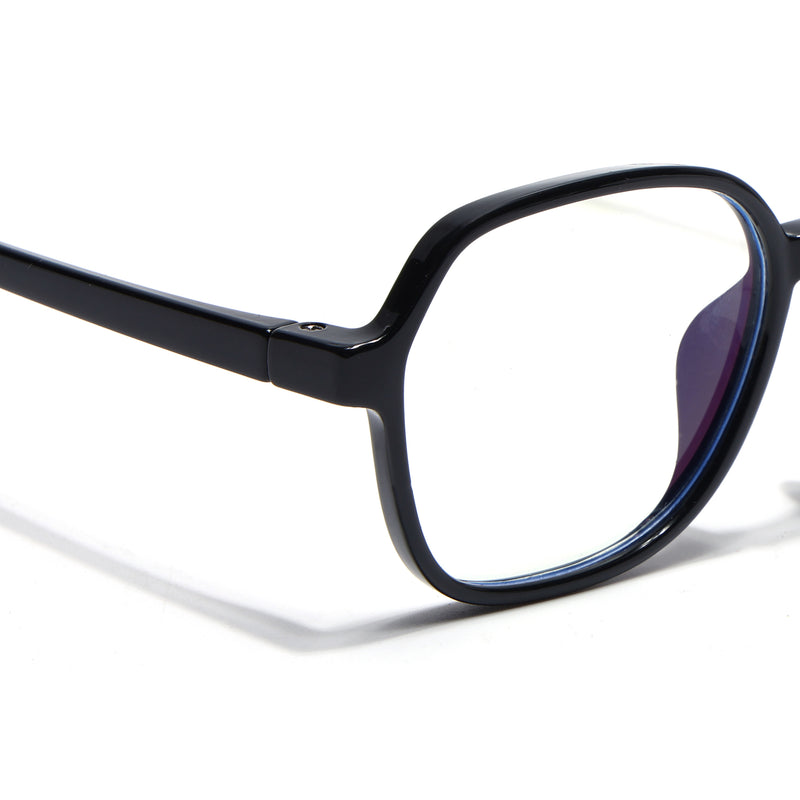 Goeye Black Hexagon Eyeglasses for Kids (Girls & Boys - 8802GE1277-C1)