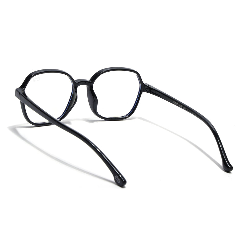 Goeye Black Hexagon Eyeglasses for Kids (Girls & Boys - 8802GE1277-C1)