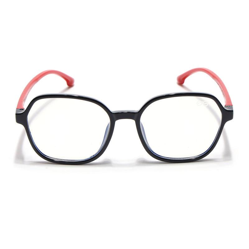 Goeye Black Hexagon Eyeglasses for Kids (Girls & Boys - 8802GE1278-C3)