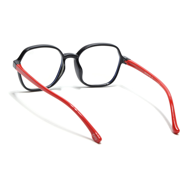 Goeye Black Hexagon Eyeglasses for Kids (Girls & Boys - 8802GE1278-C3)