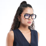 VictorX | Black Wayfarer Eyeglasses for Men & Women (8838MG5072-C3)