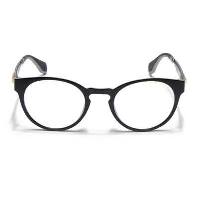 Voyage Exclusive Matt Black Round Eyeglasses for Men & Women (895PMG4458-C1)