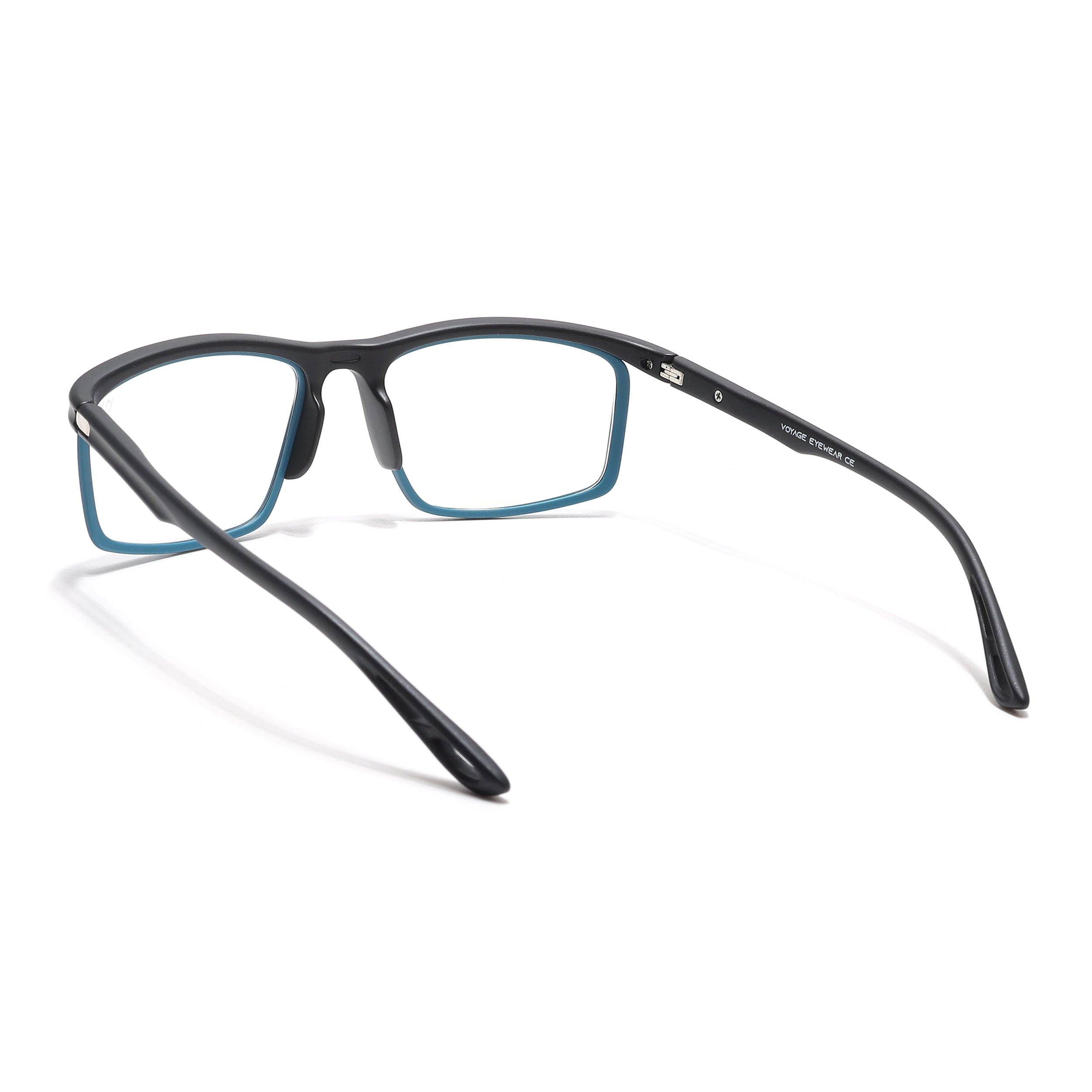 Voyage Select Black & Blue Wrap Around Eyeglasses for Men & Women (9008SLMG6496-C3)