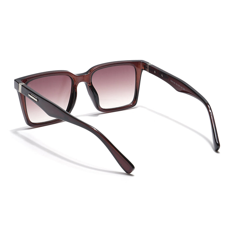 Eyejack Brown & Clear Square Sunglasses for Men & Women (90150CL757)