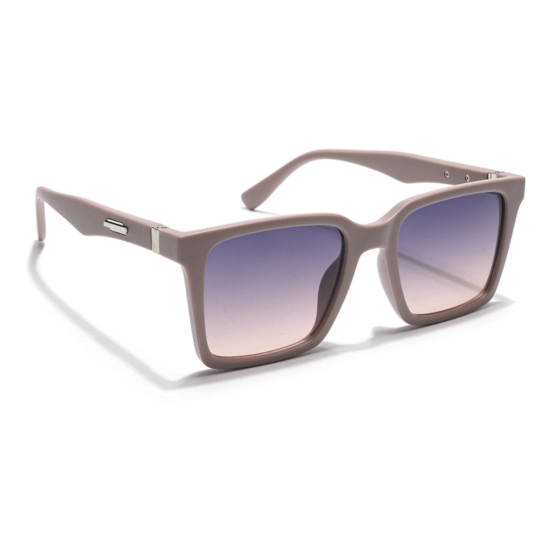 Eyejack Grey & Nude Square Sunglasses for Men & Women (90150CL758)