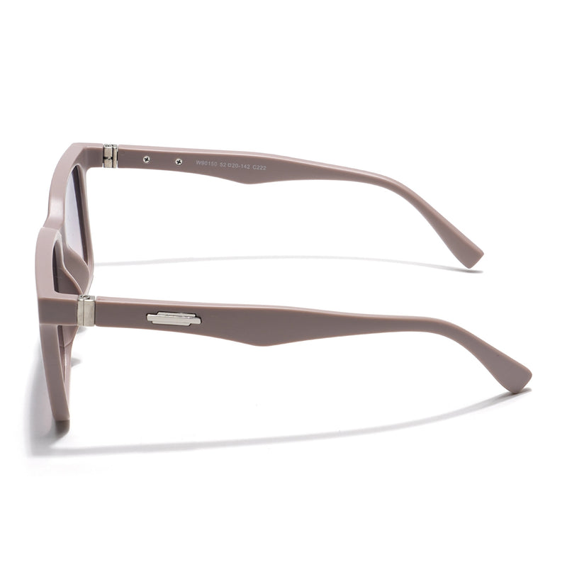 Eyejack Grey & Nude Square Sunglasses for Men & Women (90150CL758)