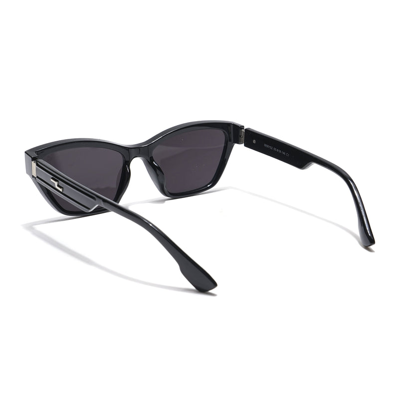 Eyejack Black Cateye Sunglasses for Women (90152CL762)