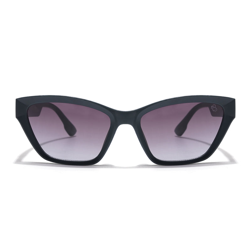 Eyejack Grey & Clear Cateye Sunglasses for Women (90152CL763)