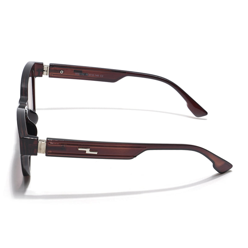 Eyejack Brown & Clear Cateye Sunglasses for Women (90152CL764)
