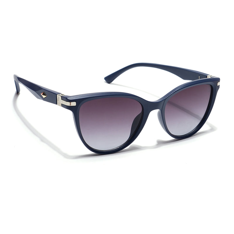 Eyejack Grey & Clear Cateye Sunglasses for Women (90160CL817)