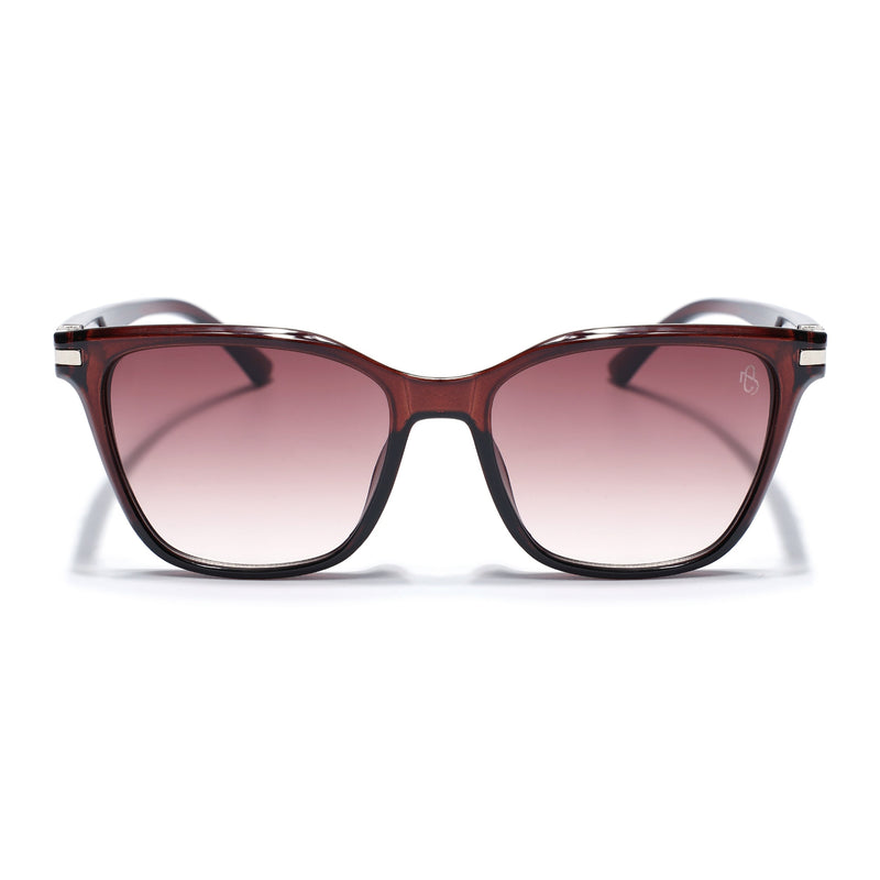 Eyejack Square Sunglasses for Men & Women (Brown & Clear Lens | Brown Frame - 90161CL771)