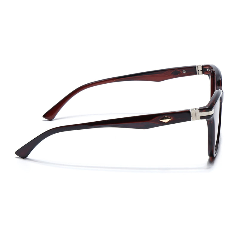 Eyejack Square Sunglasses for Men & Women (Brown & Clear Lens | Brown Frame - 90161CL771)
