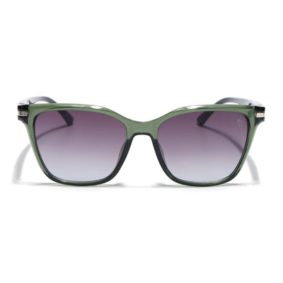 Eyejack Square Sunglasses for Men & Women (Grey & Clear Lens | Olive Frame - 90161CL774)