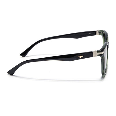 Eyejack Square Sunglasses for Men & Women (Grey & Clear Lens | Olive Frame - 90161CL774)