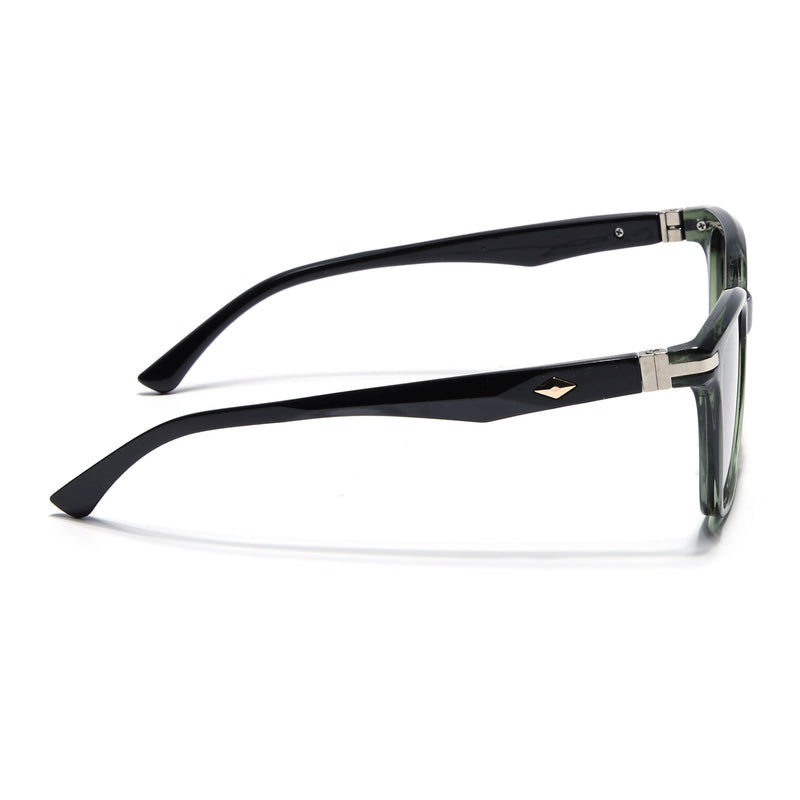 Eyejack Square Sunglasses for Men & Women (Grey & Clear Lens | Olive Frame - 90161CL774)