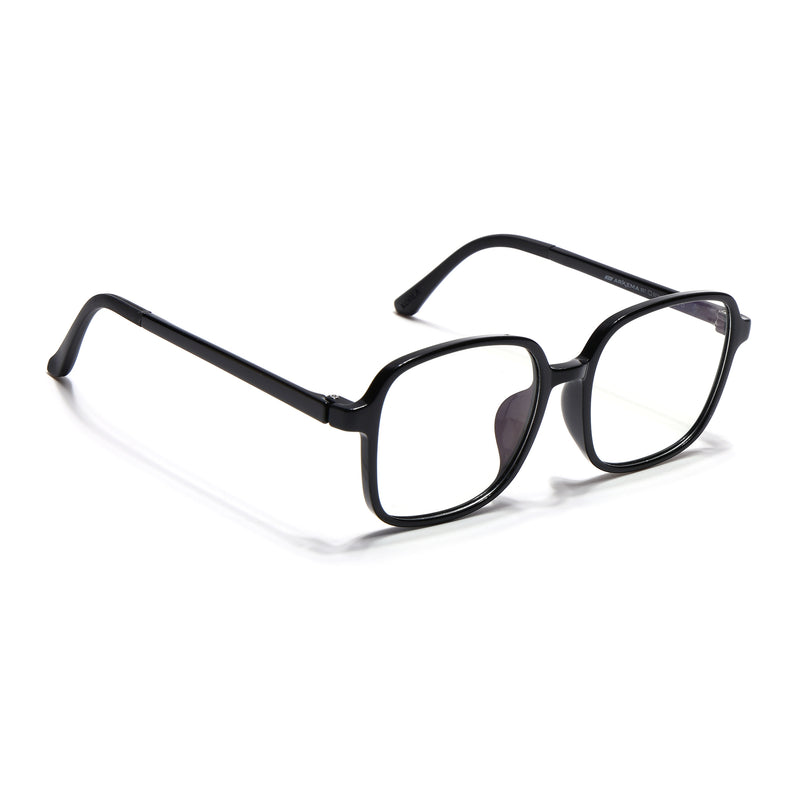 Voyage Air Black Square Eyeglasses for Men & Women (901MG4382-C1)