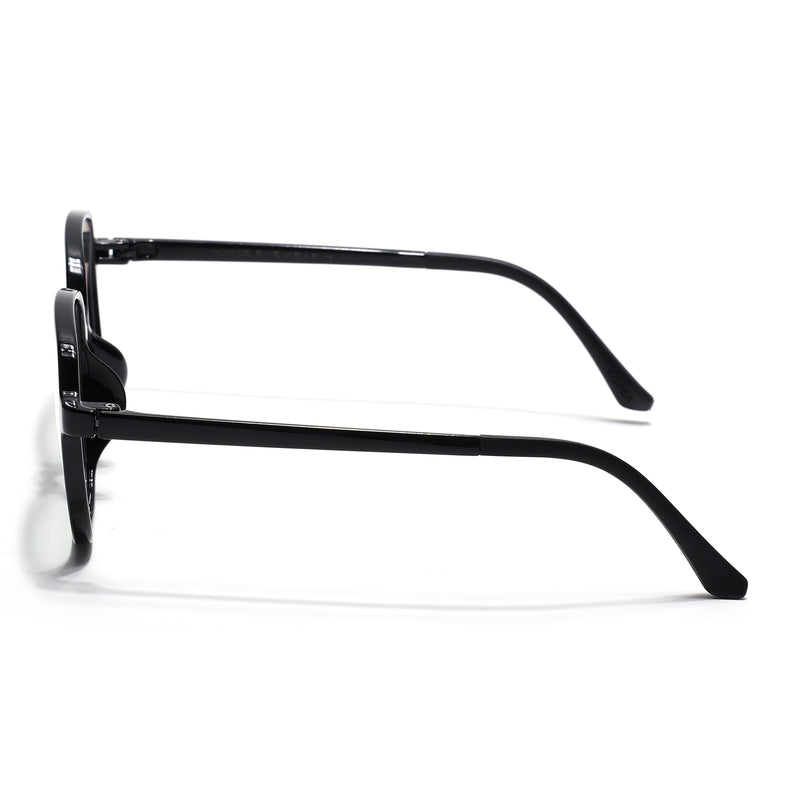 Voyage Air Black Square Eyeglasses for Men & Women (901MG4382-C1)