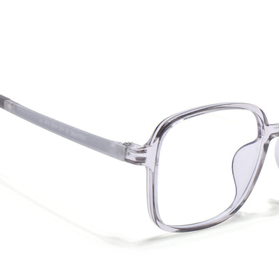 Voyage Air Grey Square Eyeglasses for Men & Women (901MG4383-C5)