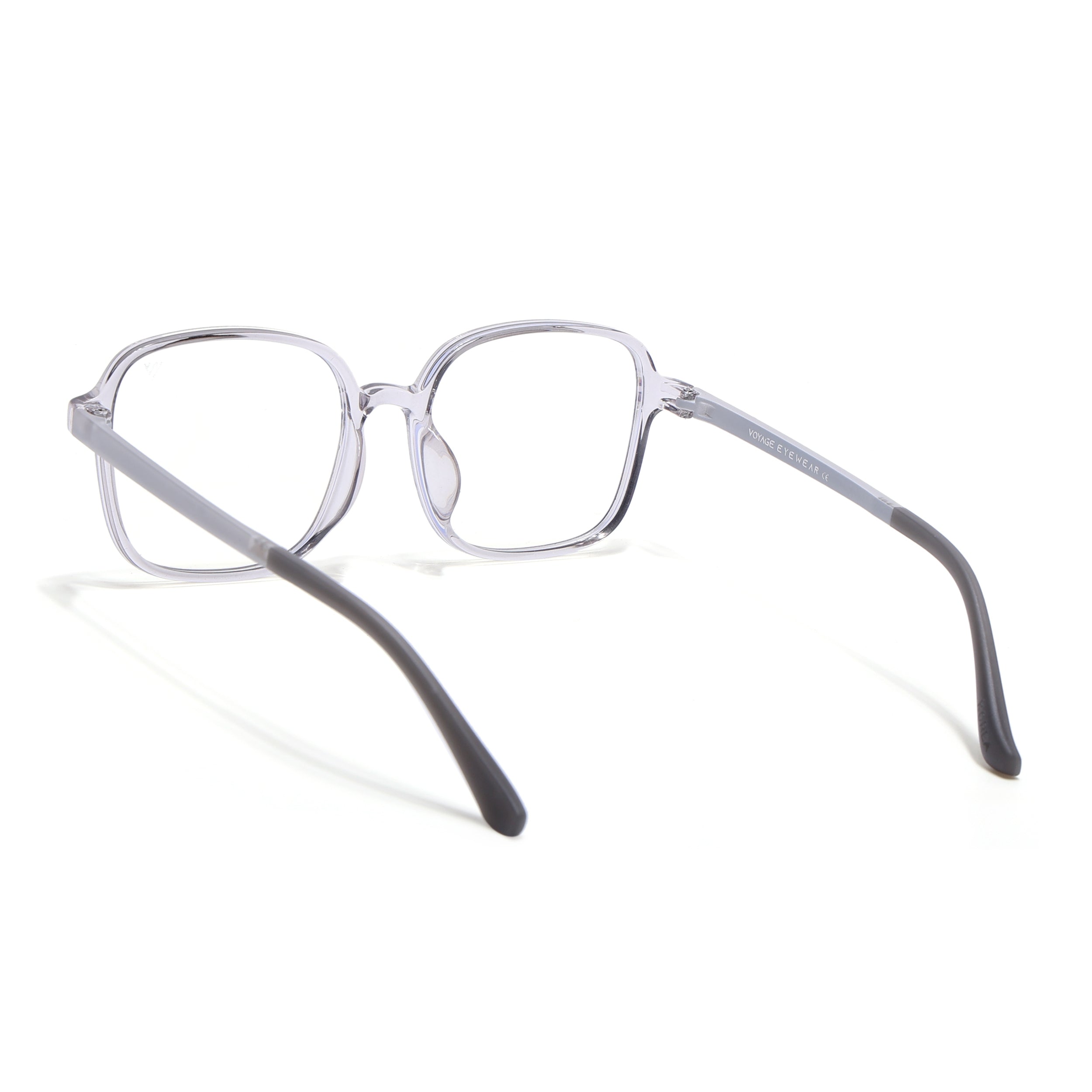 Voyage Air Grey Square Eyeglasses for Men & Women (901MG4383-C5)