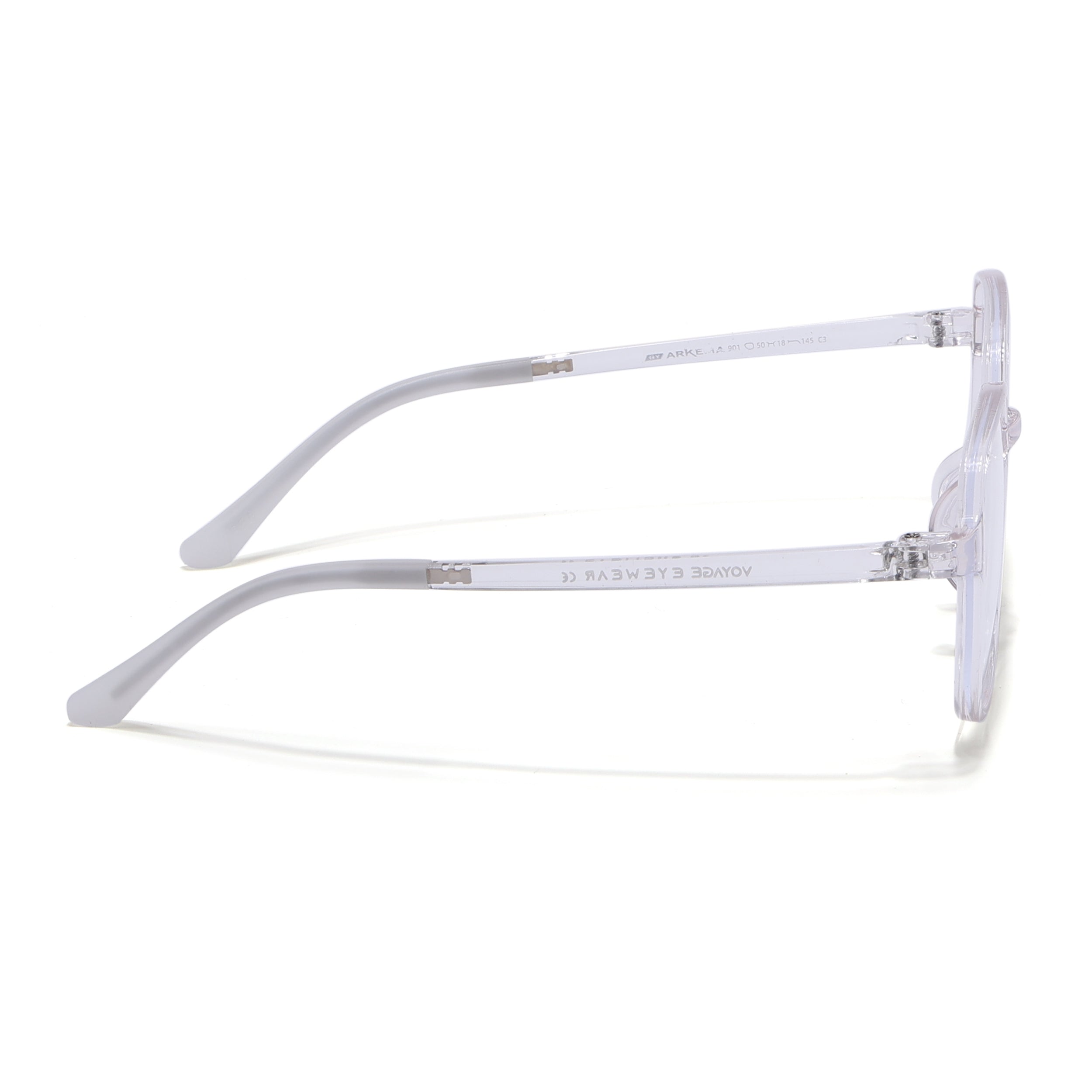 Voyage Air Transparent Square Eyeglasses for Men & Women (901MG4384-C2)