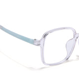 Voyage Air Transparent Square Eyeglasses for Men & Women (901MG4386-C4)