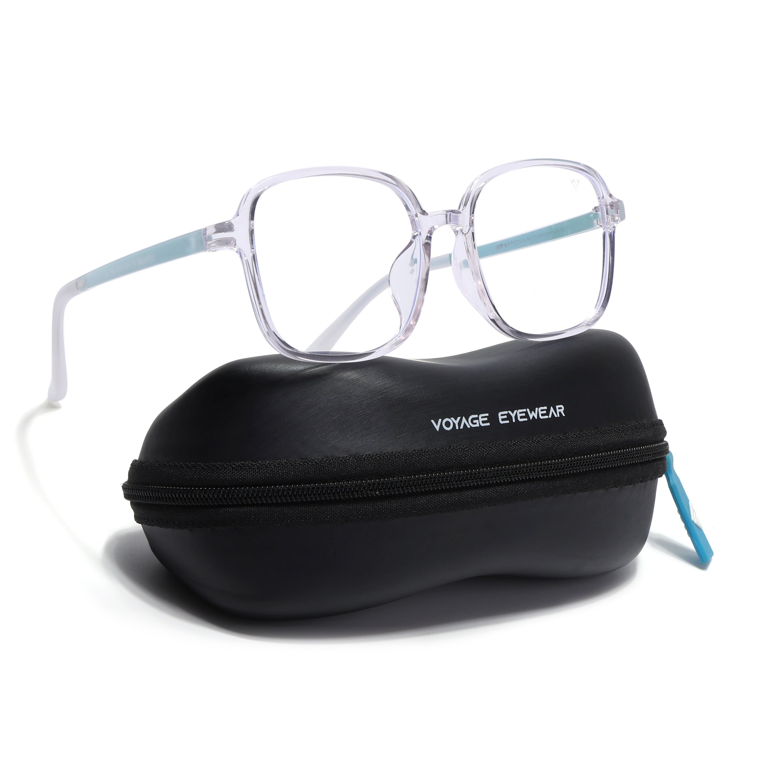 Voyage Air Transparent Square Eyeglasses for Men & Women (901MG4386-C4)