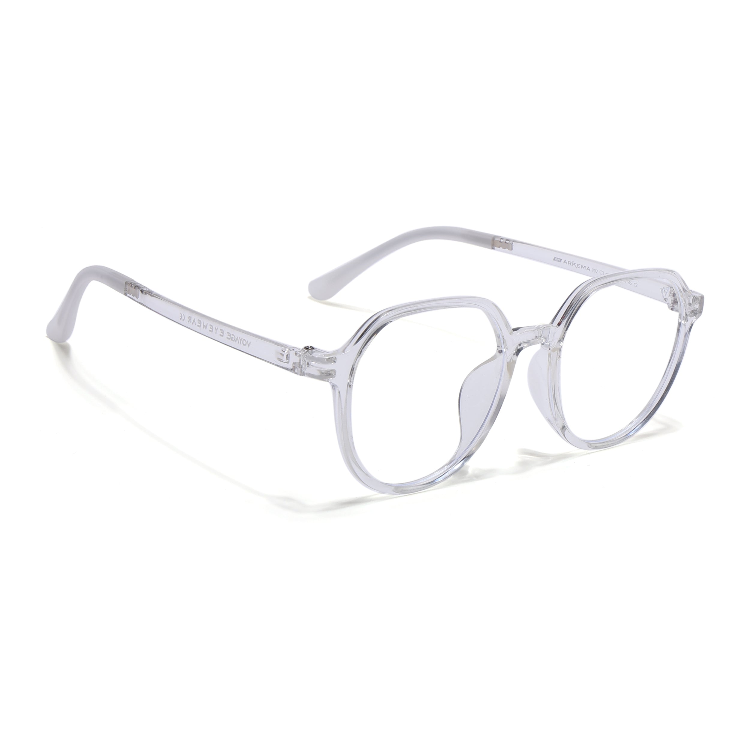 Voyage Air Transparent Round Eyeglasses for Men & Women (902MG4389-C2)