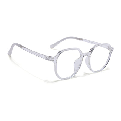 Voyage Air Transparent Round Eyeglasses for Men & Women (902MG4389-C2)