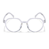Voyage Air Transparent Round Eyeglasses for Men & Women (902MG4389-C2)
