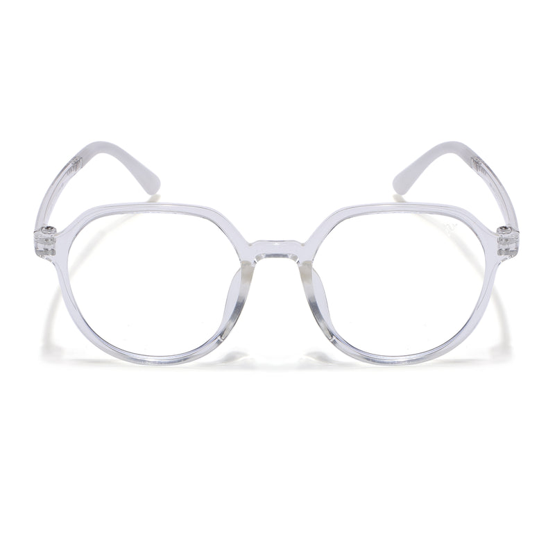 Voyage Air Transparent Round Eyeglasses for Men & Women (902MG4389-C2)