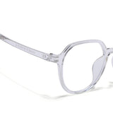 Voyage Air Transparent Round Eyeglasses for Men & Women (902MG4389-C2)