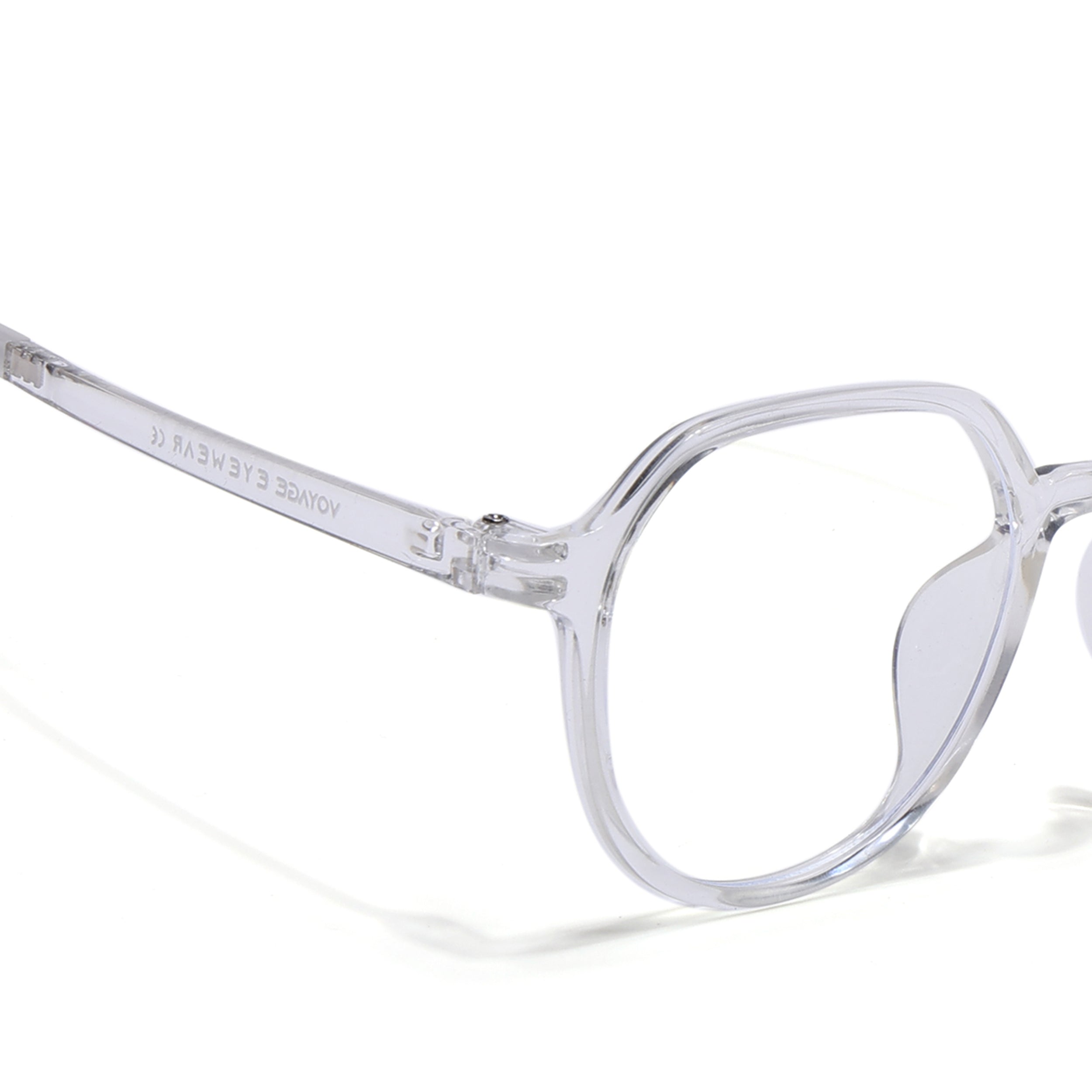 Voyage Air Transparent Round Eyeglasses for Men & Women (902MG4389-C2)