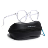 Voyage Air Transparent Round Eyeglasses for Men & Women (902MG4389-C2)