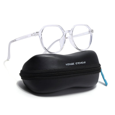 Voyage Air Transparent Round Eyeglasses for Men & Women (902MG4389-C2)