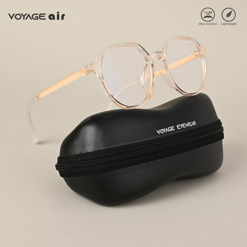 Voyage Air Nude Round Eyeglasses for Men & Women (902MG4390-C3)
