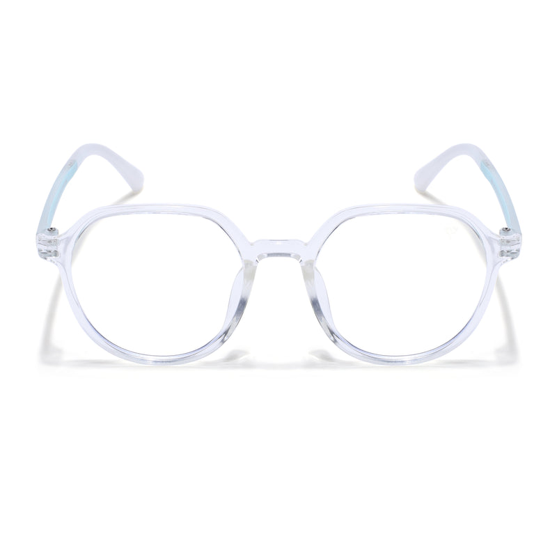 Voyage Air Transparent Round Eyeglasses for Men & Women (902MG4391-C4)