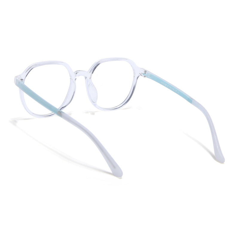 Voyage Air Transparent Round Eyeglasses for Men & Women (902MG4391-C4)