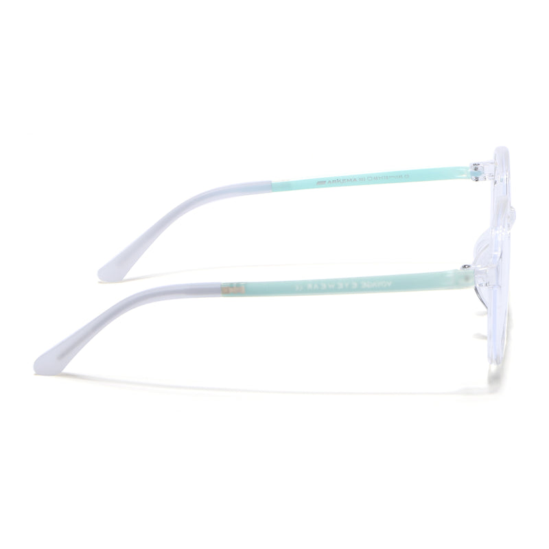 Voyage Air Transparent Round Eyeglasses for Men & Women (902MG4391-C4)