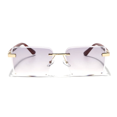 Eyejack Reflex Photochromic Golden Rimless Sunglasses for Men & Women (90376CL2507)
