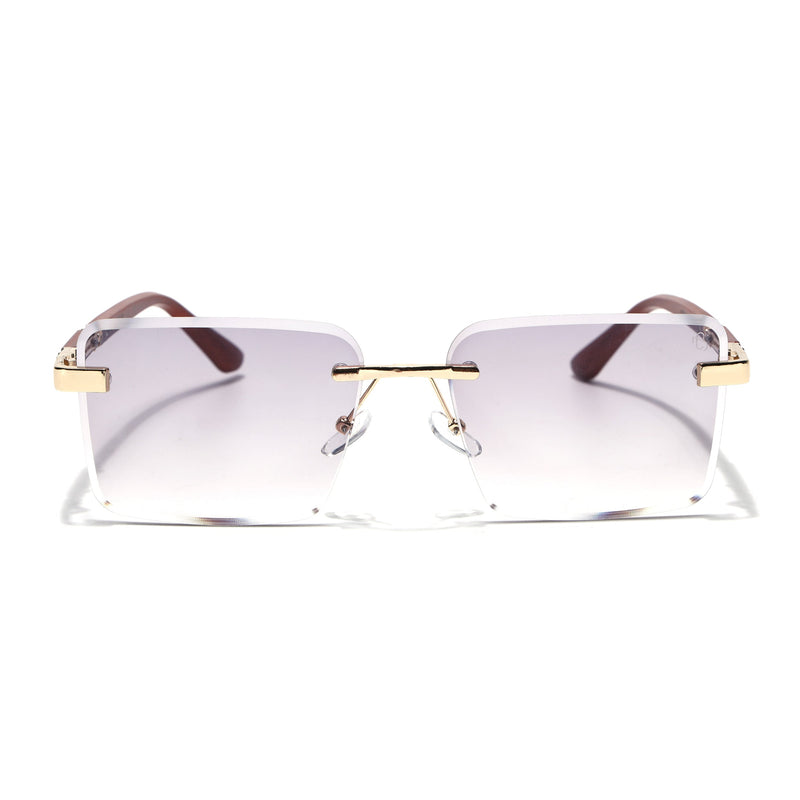 Eyejack Reflex Photochromic Golden Rimless Sunglasses for Men & Women (90376CL2507)