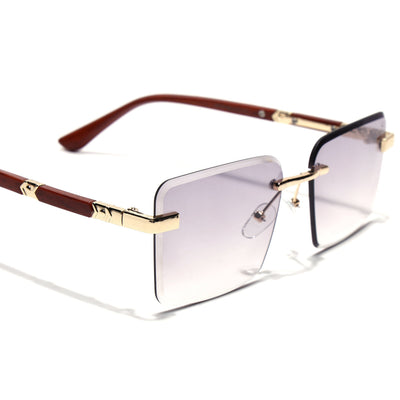 Eyejack Reflex Photochromic Golden Rimless Sunglasses for Men & Women (90376CL2507)