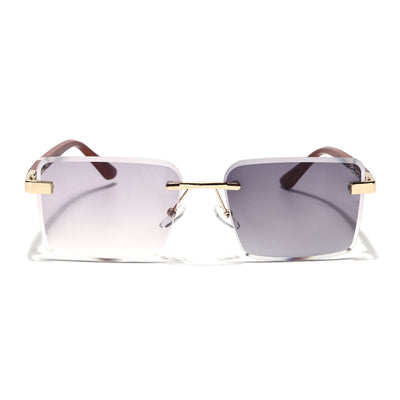 Eyejack Reflex Photochromic Golden Rimless Sunglasses for Men & Women (90376CL2507)
