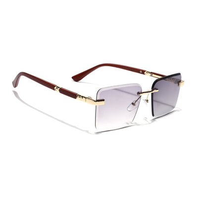 Eyejack Reflex Photochromic Golden Rimless Sunglasses for Men & Women (90376CL2507)