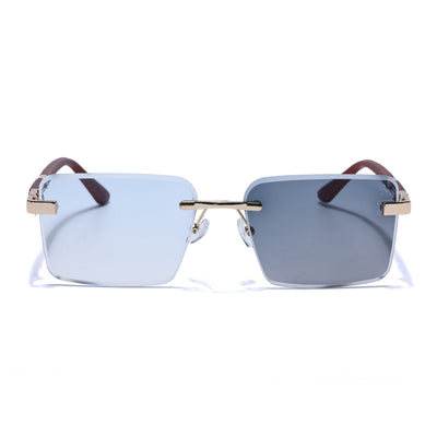 Eyejack Reflex Photochromic Golden Rimless Sunglasses for Men & Women (90376CL2508)