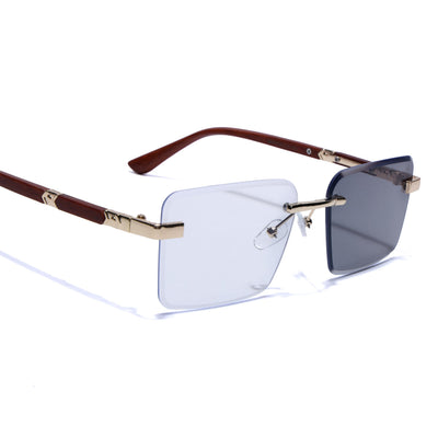 Eyejack Reflex Photochromic Golden Rimless Eyeglasses for Men & Women (90376FCL2511)