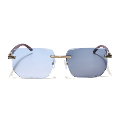 Eyejack Reflex Photochromic Golden Rimless Sunglasses for Men & Women (90385CL2498)