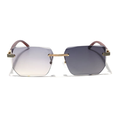 Eyejack Reflex Photochromic Golden Rimless Sunglasses for Men & Women (90385CL2499)
