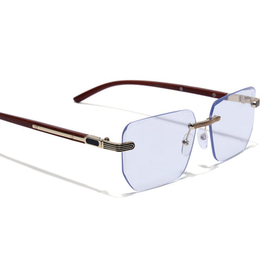 Eyejack Reflex Photochromic Golden Rimless Eyeglasses for Men & Women (90385FCL2501)